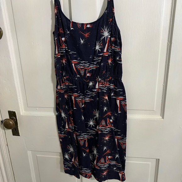 strapless open back dress Red Cocoa Club Right Fit Nightgown 8Y
